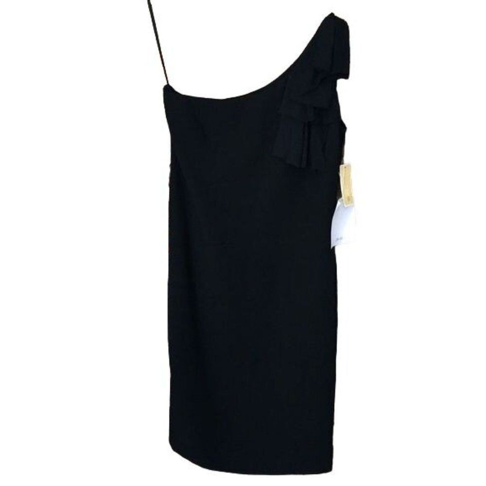 NEW Per Se Size 6 Little Black Dress One Shoulder Cocktail Event Wedding Small